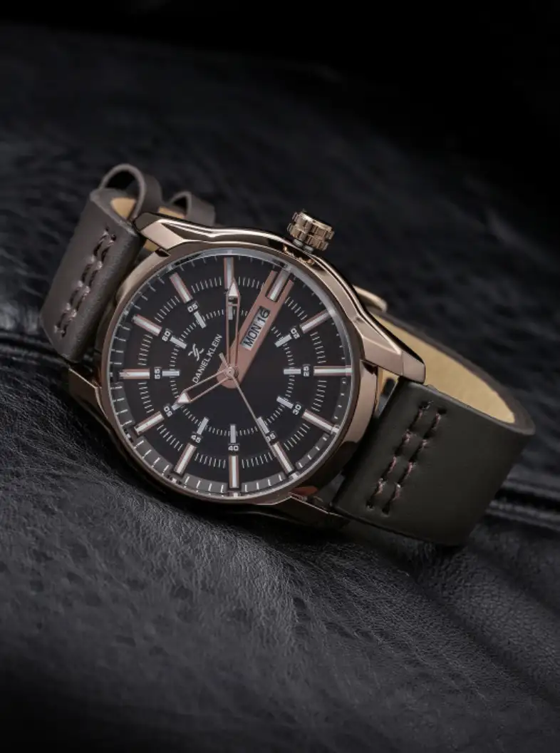 Image for DanielKleinMenLeatherStrapsAnalogueWatch