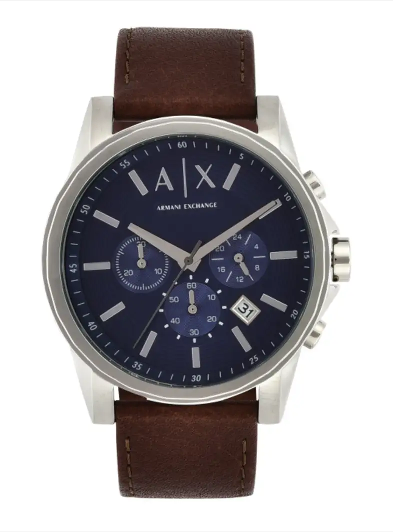 Image for ArmaniExchangeMen'sNavyDialChronographWatch