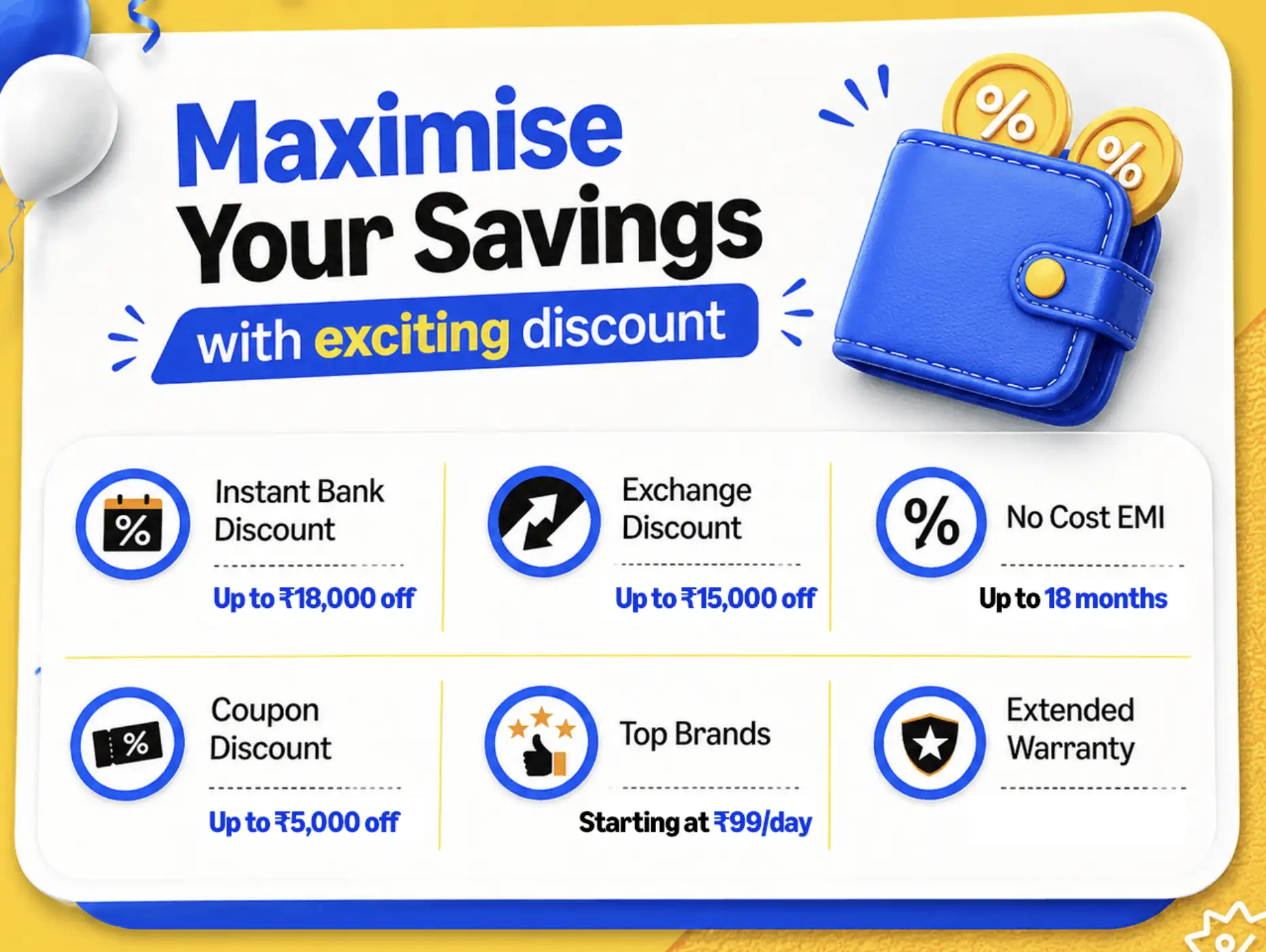 Image for Maximiseyoursavingswithexcitingdiscounts