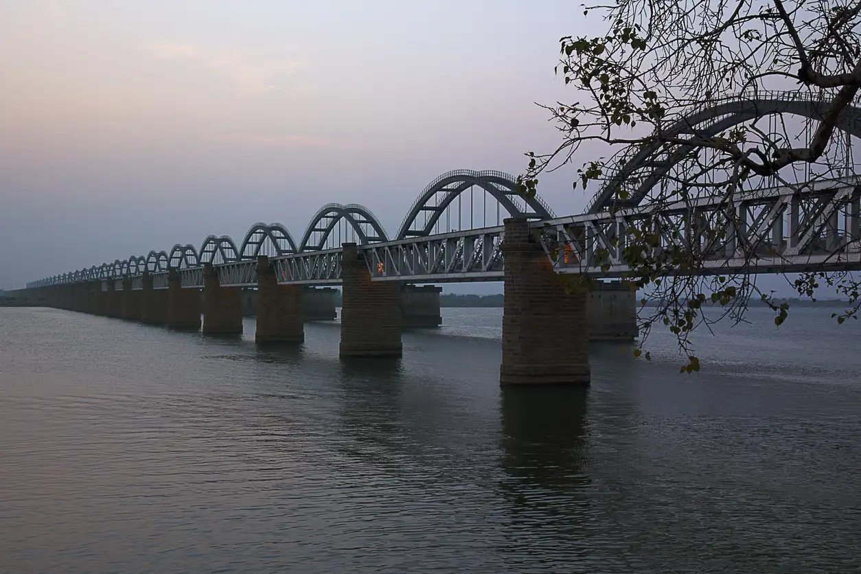 500 hanger cables replaced on iconic Godavari bow string arch railway bridge in Andhra
