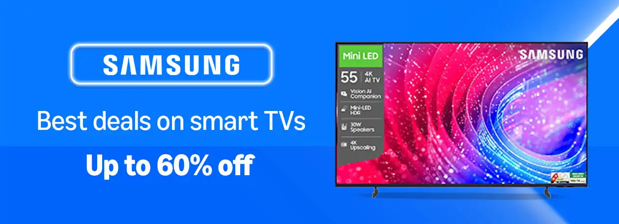 Image for SamsungBestDealsonSmartTVsupto60%25off