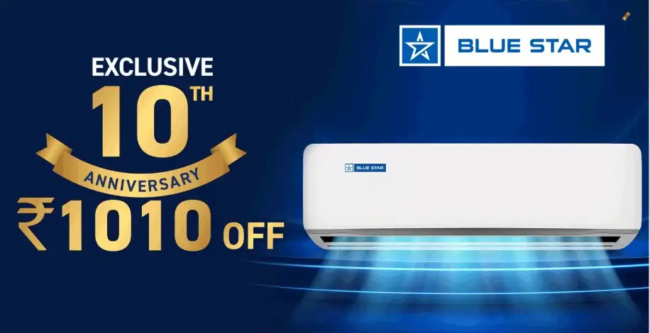 Image for ExclusiveBlueStarAnniversaryOffers%E2%80%93Save%E2%82%B91%2C010More