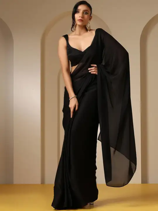 Image for Swtantra-SweetheartNeckSareeBlouse