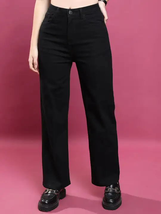 Image for BasicsByTokyoTalkies-Women'sFlaredCleanLookStretchableJeans