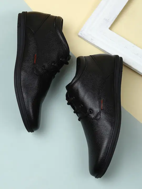 Image for RedChief-Men'sBlackLeatherFormalDerbyShoes