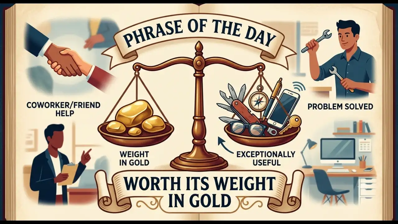 Phrase of the day: 'Worth Its weight...