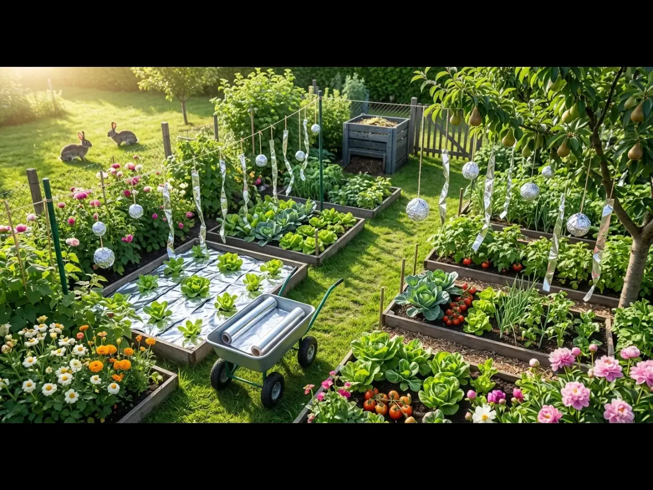 Aluminum Foil garden tricks [Image: AI/Gemini]
