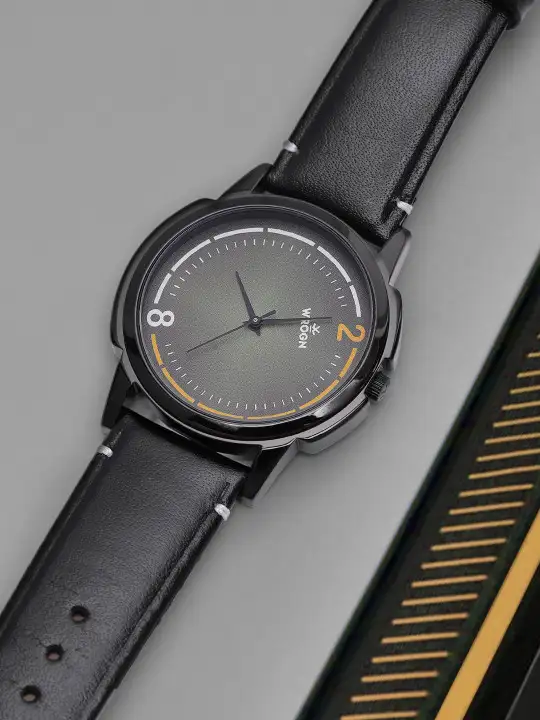 Image for WROGN-Men'sOliveGreenAnalogueWatch