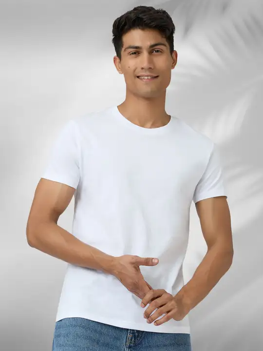 Image for XYXX-Men'sWhitePaceIntellieazeCottonCrewNeckLoungeT-shirts