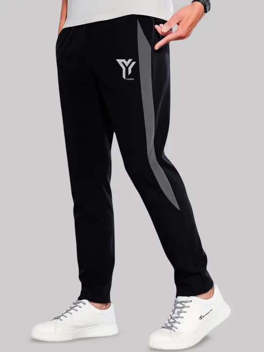 Image for YUNEK-MenRegularFitMidRiseRapid-DryTrackpant