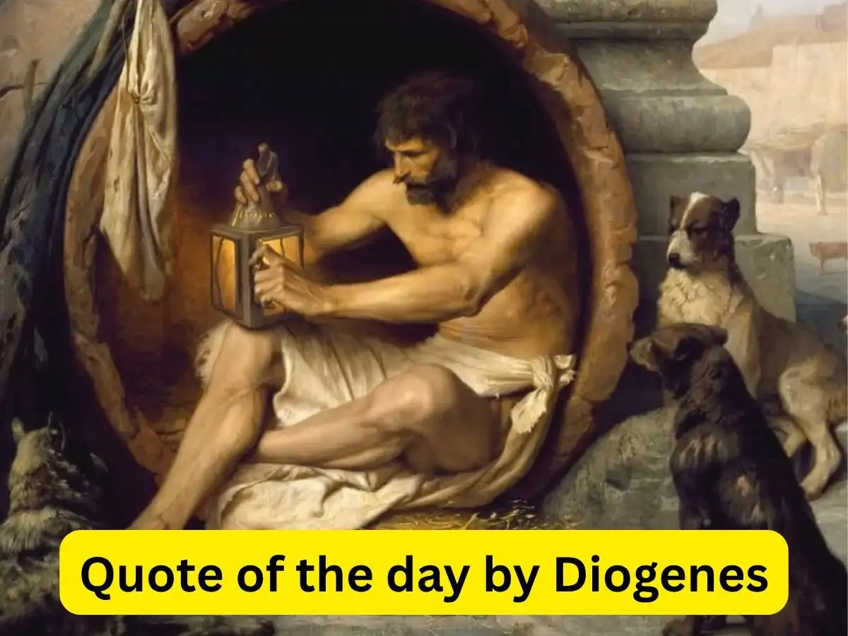 Quote of the Day by Diogenes: “Dogs and philosophers do the greatest good and get..." Greek philosopher's powerful thought explains why doing good isn't always rewarded