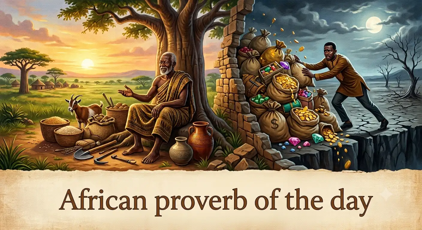 African proverb of the day: 'Greed...