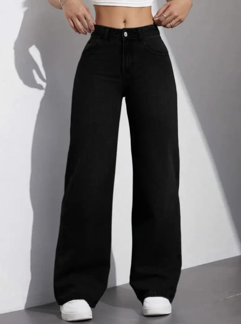 Image for AadviFashionWomen'sJeanStraightFitHigh-RiseStretchableJeans