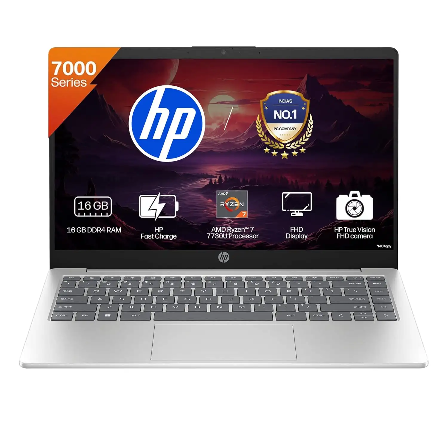 Image for HP14%2CAMDRyzen77730U%2CBacklitLaptop