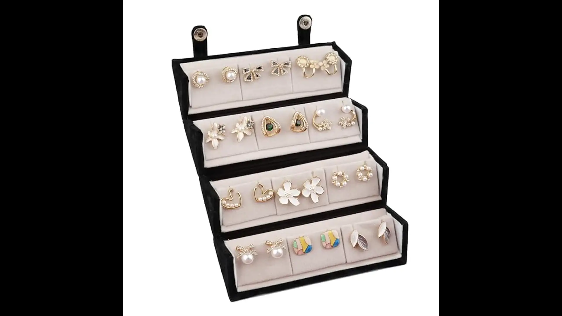 Image for PrettyPairings12PairsEarringsSetforWomenwithJewelleryBox
