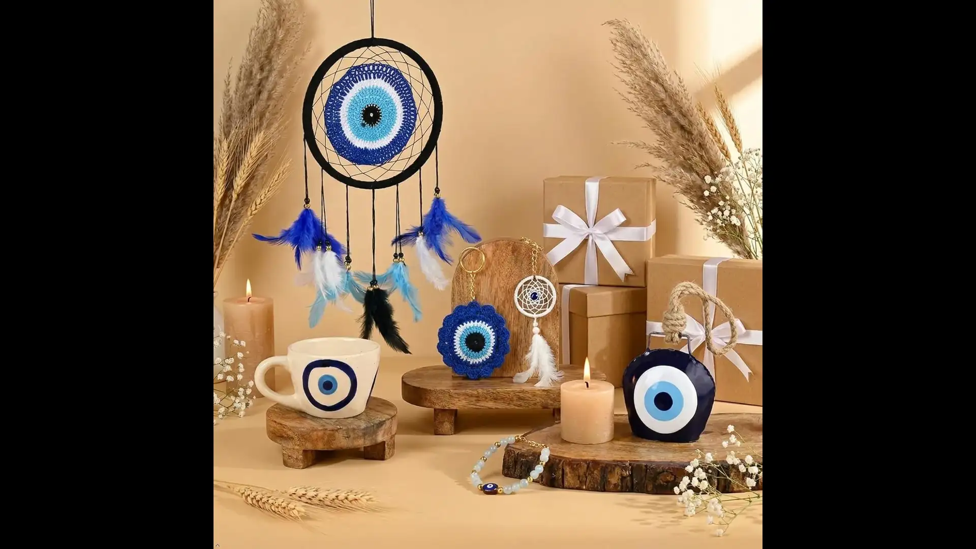 Image for THEURBANARTISTICEvilEyeGiftHamperRakhiGiftforSister