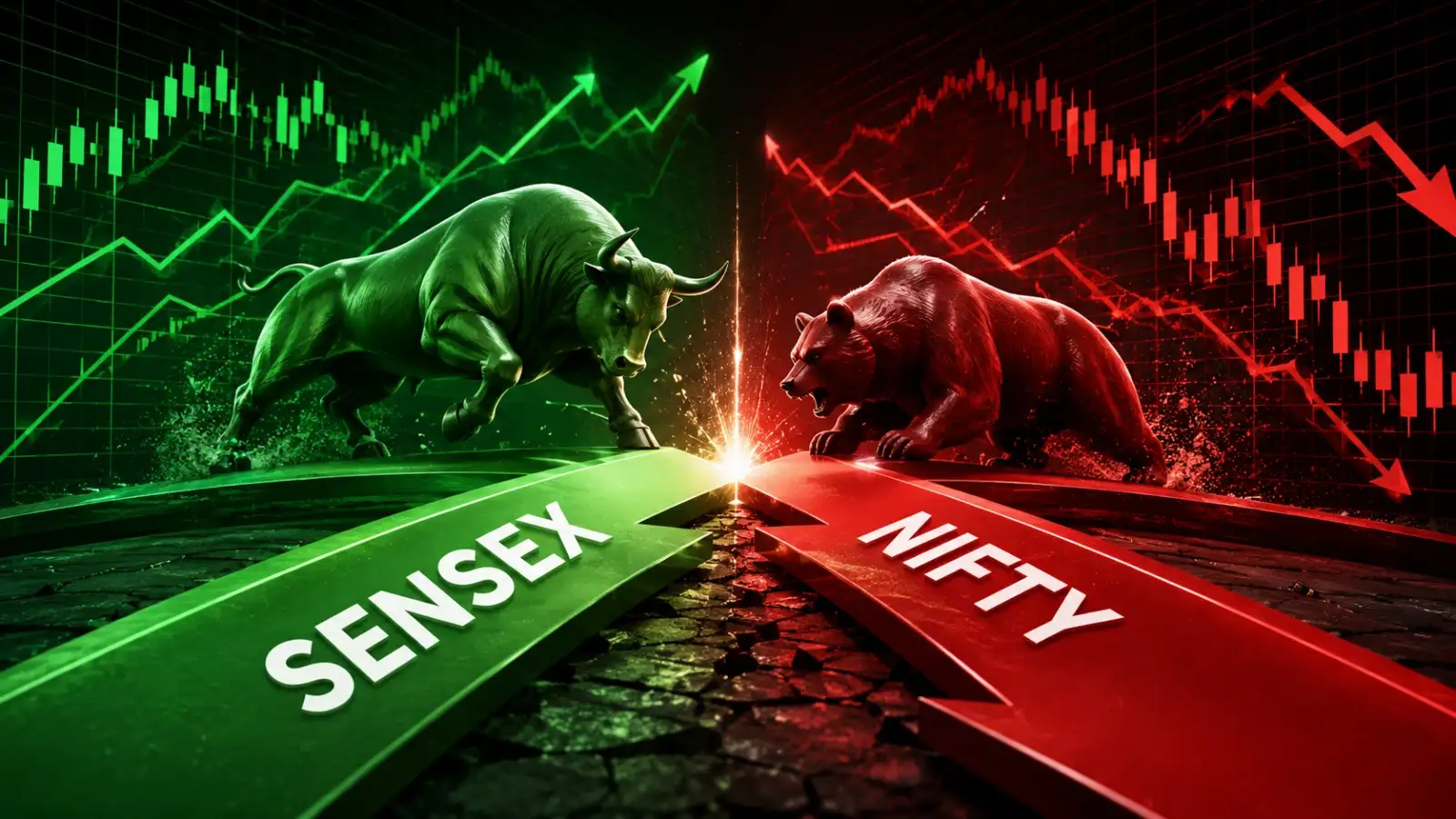 Nifty stuck in slow lane even as Sensex rallies 450 pts. How long can this divergence last?