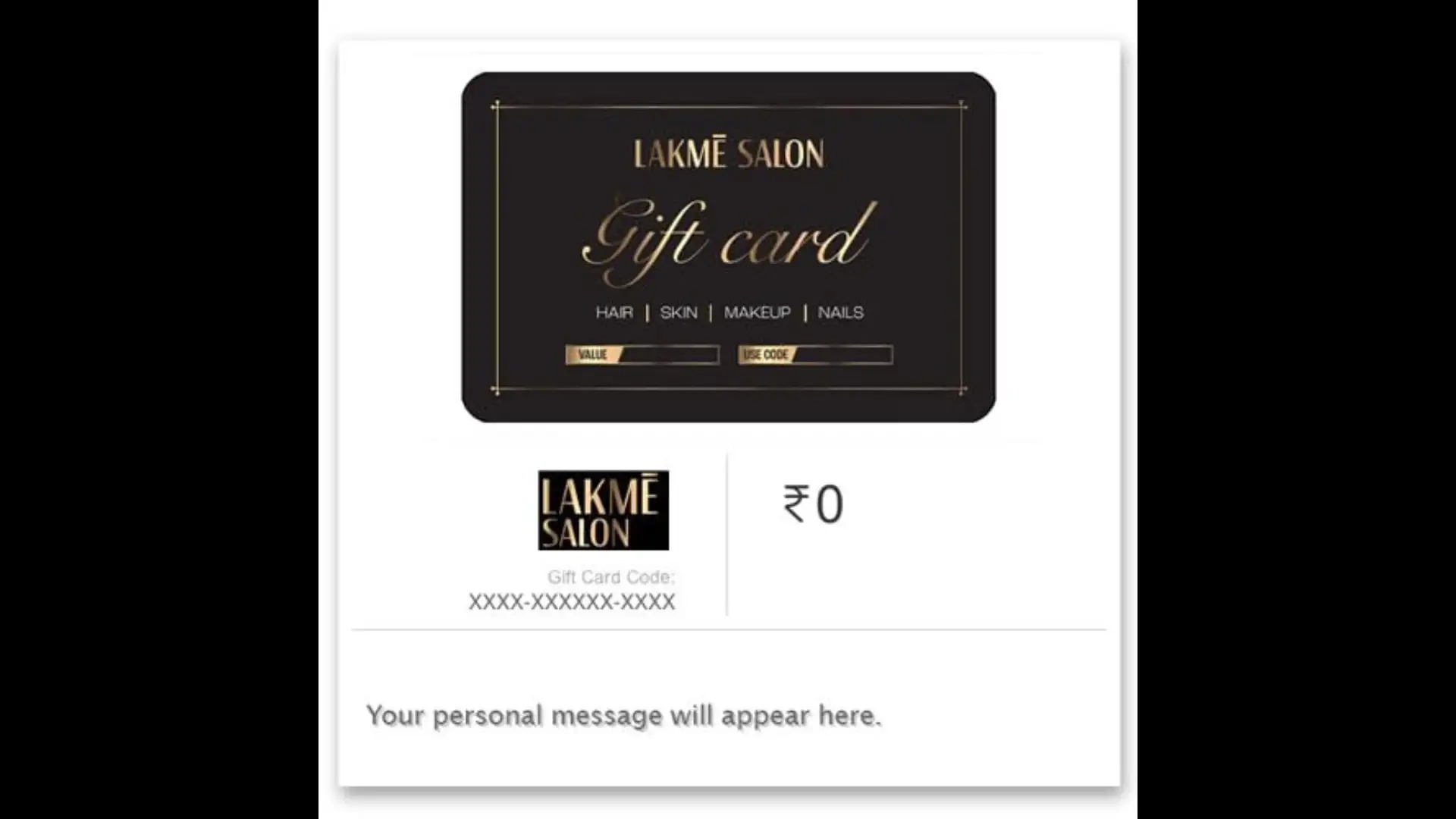 Image for LakmeSalonE-GiftCard