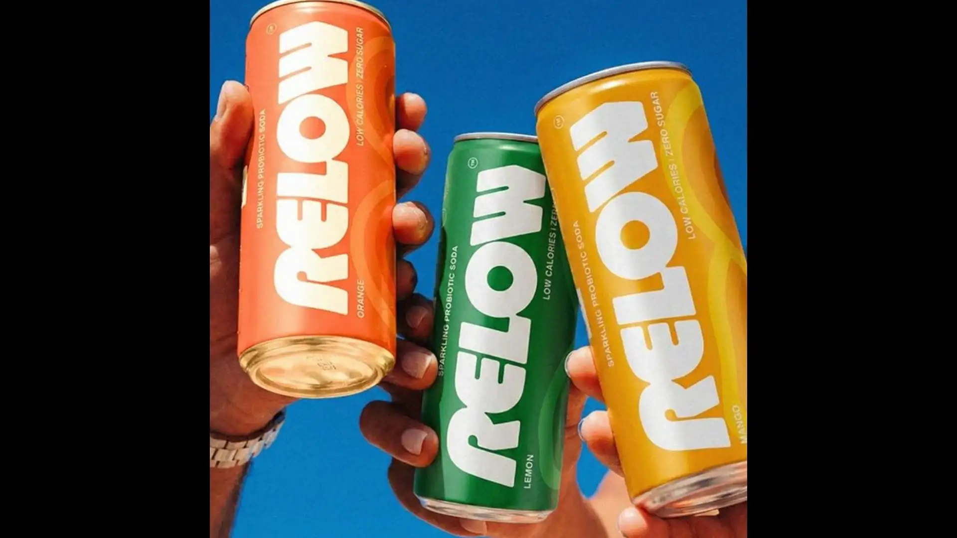 Image for RelowVarietyPackSparklingProbioticSoda(Lemon%2CMango%2COrange)