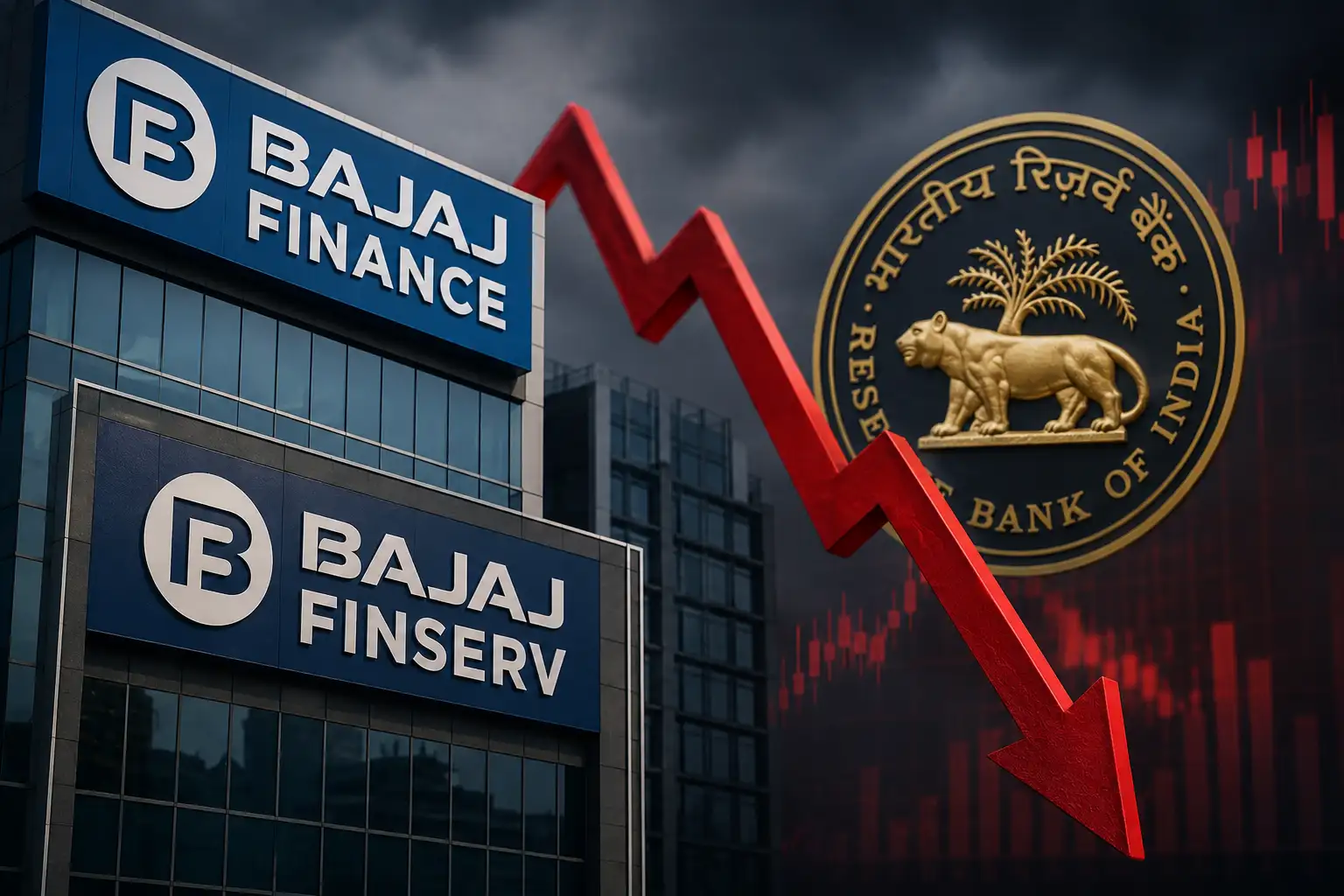 Bajaj Finance, Bajaj Finserv shares fall up to 5% on RBI's new proposal for NBFCs