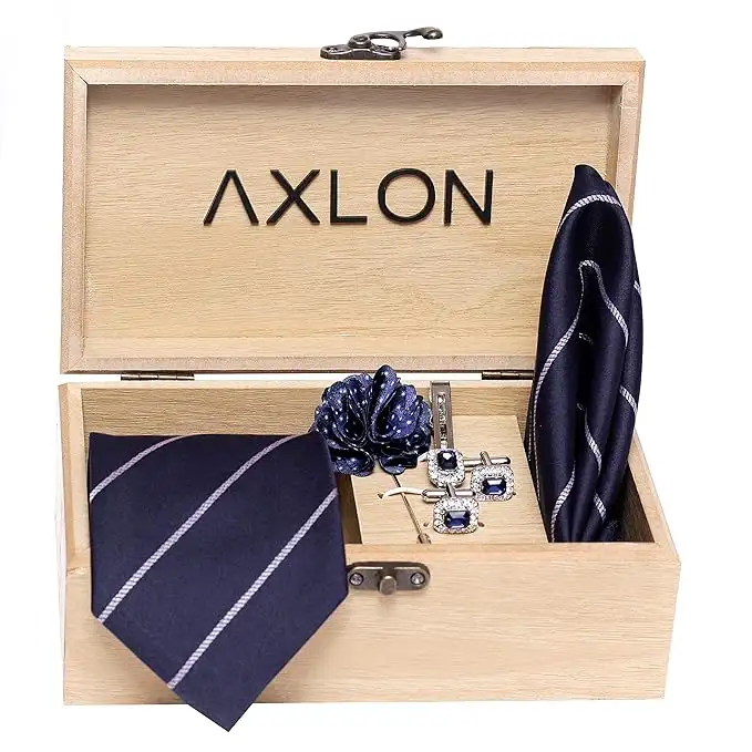 Image for AxlonTieforMen%E2%80%93MicroSilkNeckTiesSet
