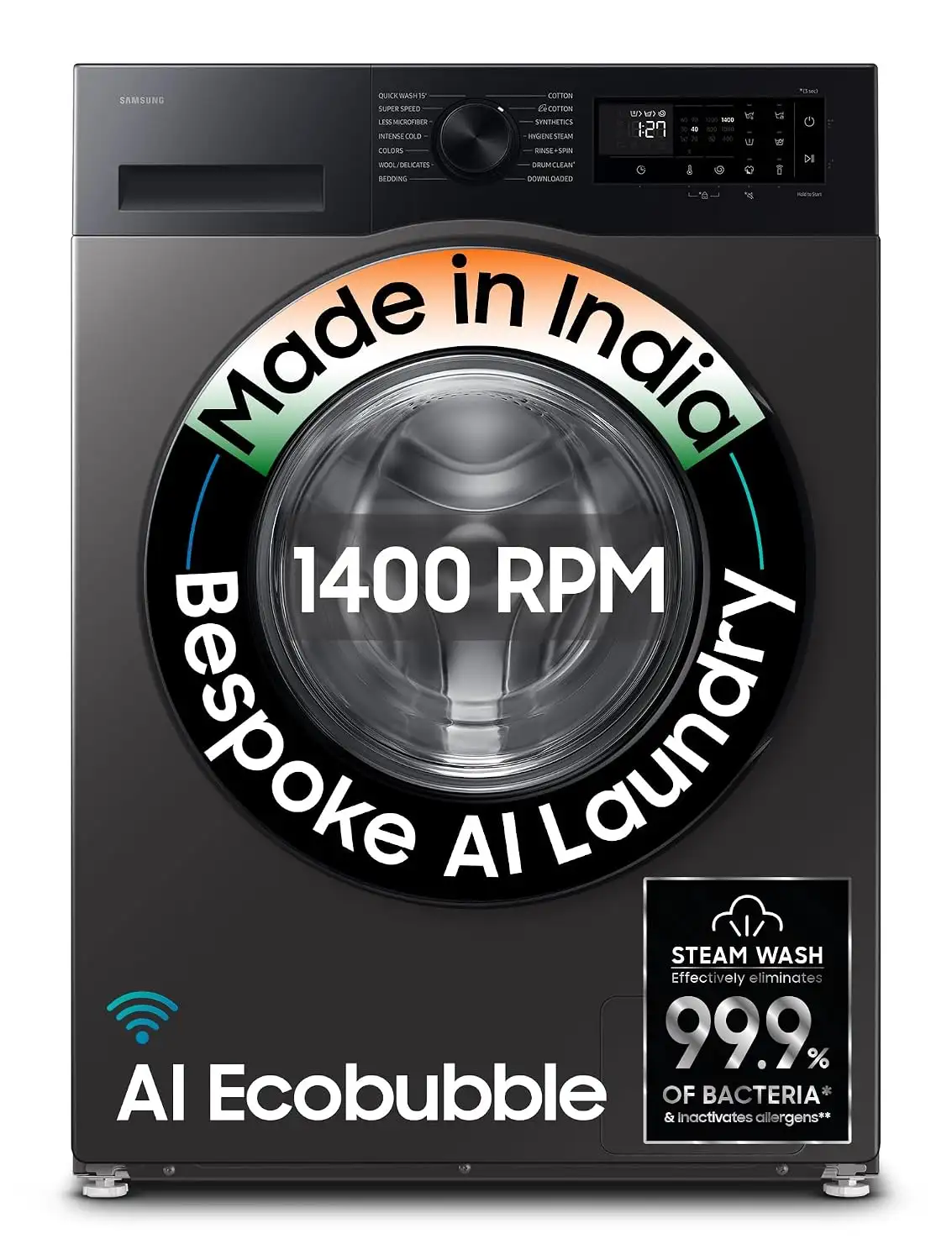 Image for Samsung9kg%2C5star%2CFully-AutomaticFrontLoadWashingMachine