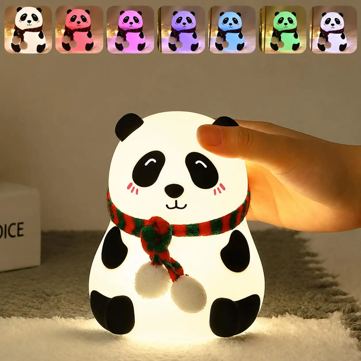 Image for One94StoreRechargeableSiliconePandaNightLightforKids