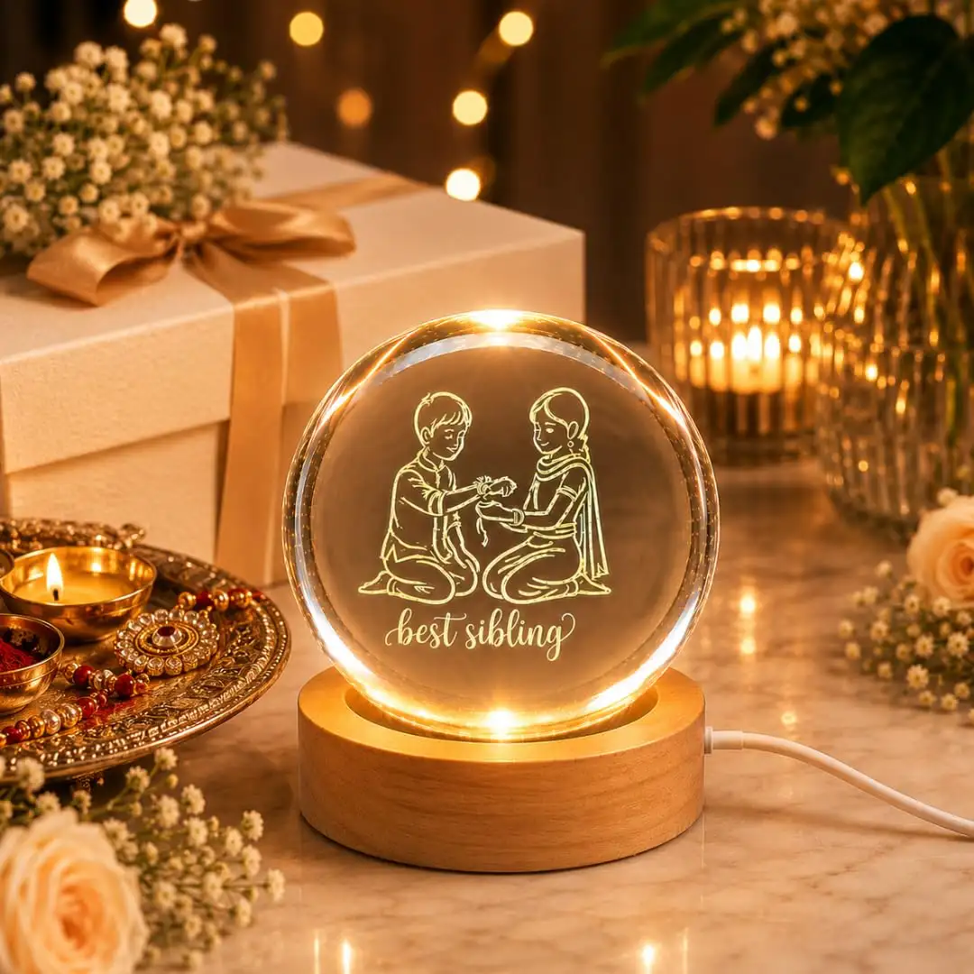 Image for Desidiya3DCrystalBallNightLamp