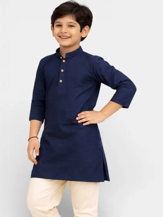 Image for TATTVA-BoysMandarinCollarCottonKurta