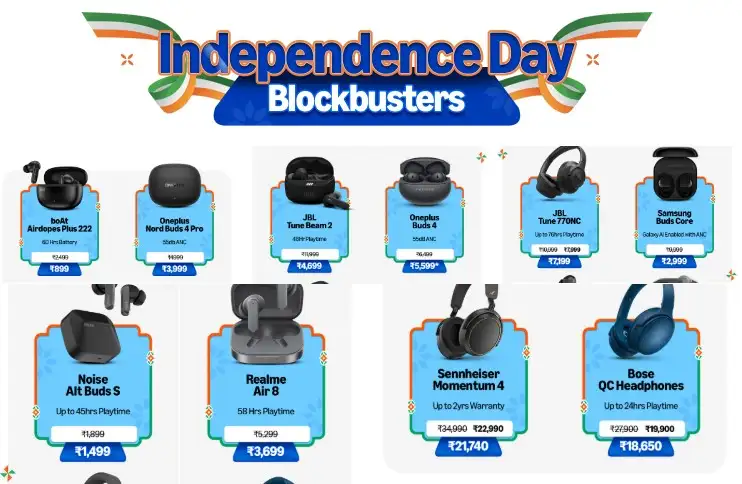 Image for IndependencedayBlockbusterdealsonheadphones