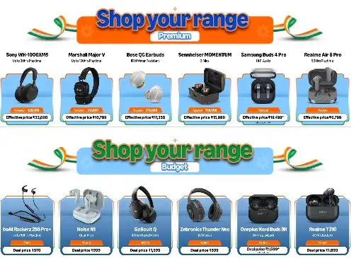 Image for ShopYourRangePremium%26amp%3BBudgetHeadphonesandEarbuds