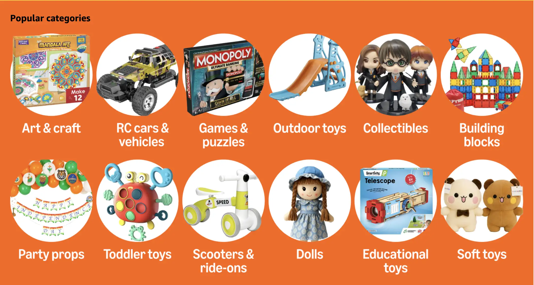 Image for Popularcategories