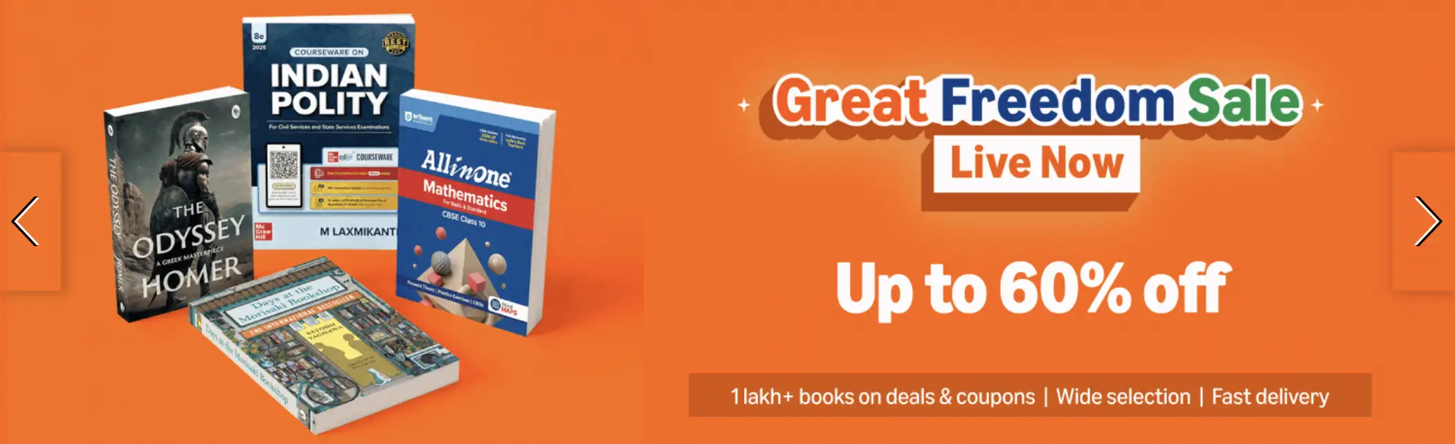 Image for GreatFreedomSale%3AUpto60%25offonBooks