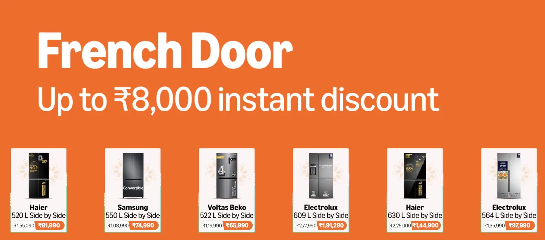 Image for Frenchdoor-UptoRs.8000instantdiscount