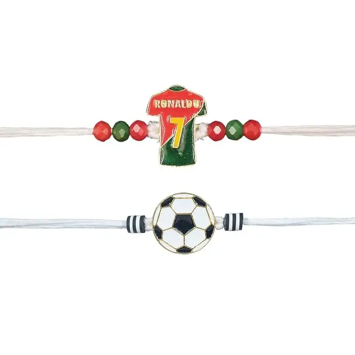 Image for KizziRakhisforKidsandBoys%E2%80%93RonaldoFootballJerseyNo7%26amp%3BFootballRakhi