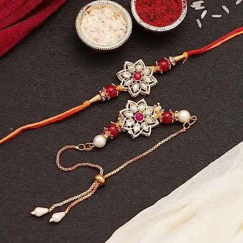 Image for CraftVatikaRakhiSetforBhaiyaandBhabhi