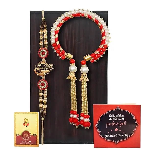 Image for TIEDRIBBONSRakhiforBrotherandBhabhi