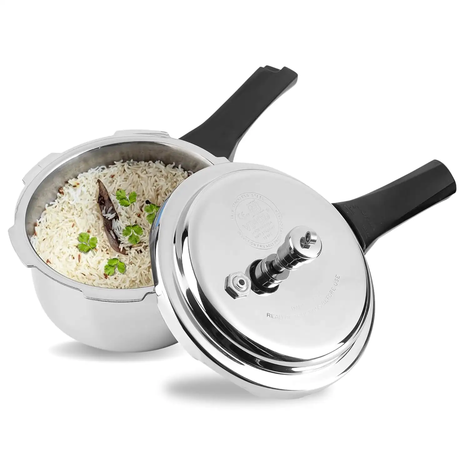 Image for VinodPlatinumTriplyStainlessSteelOuterLidPressureCooker