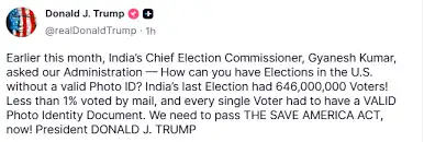 Trump gyanesh kumar post