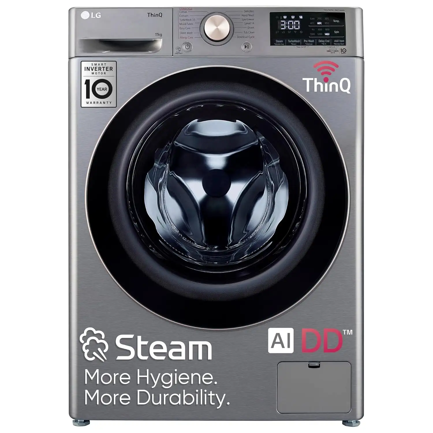 Image for LG11Kg%2C5Star%2CWi-Fi%2CAIDirectDriveTechnologyFullyAutomaticFrontloadWashingMachine