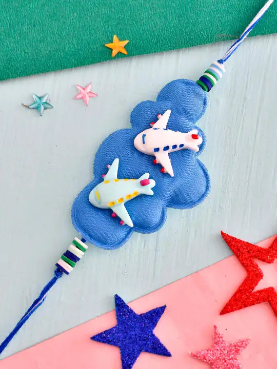 Image for Voylla-AirplanesKidsThreadRakhiForKids