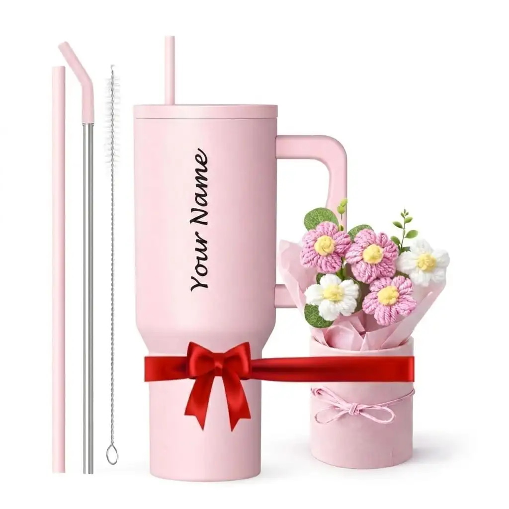 Image for 1200mlSteelTumblerwithStraw