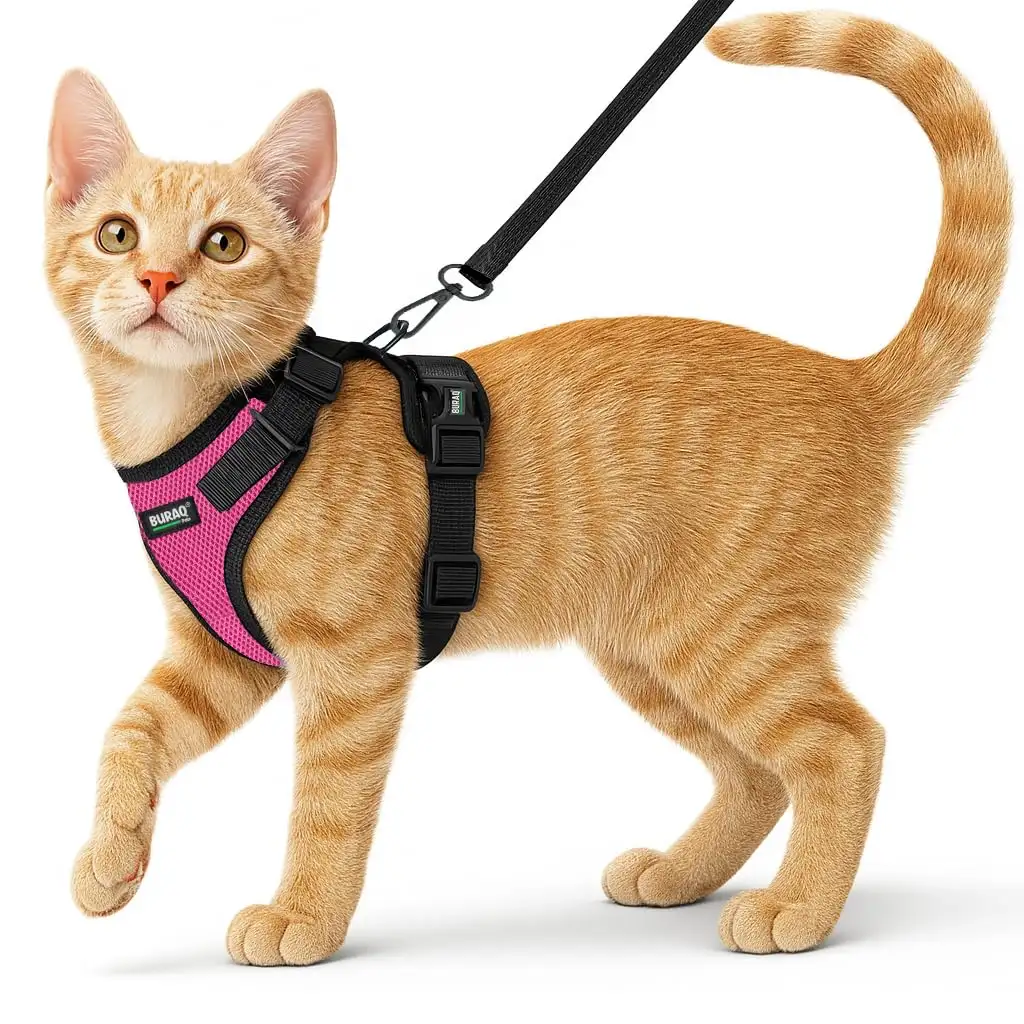 Image for BuraqPetsCatHarnesswithLeash