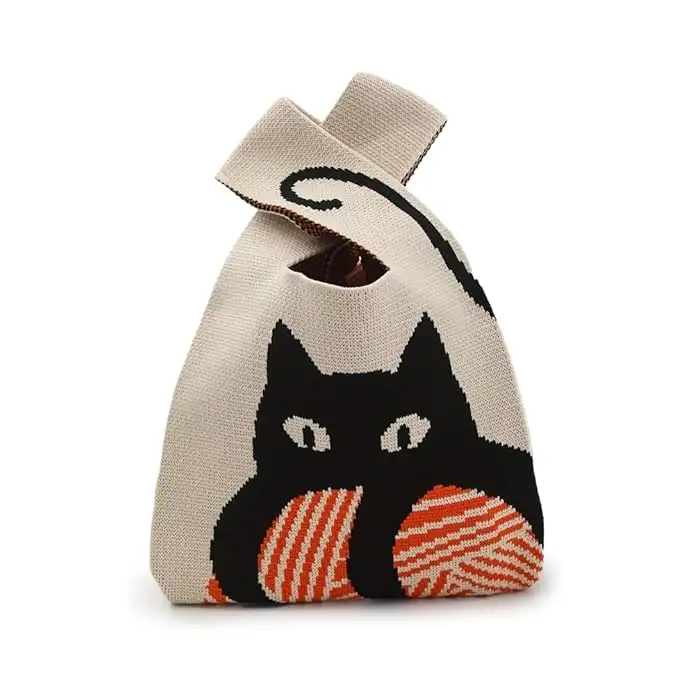 Image for KawnCrochetWristHandbagforWomen