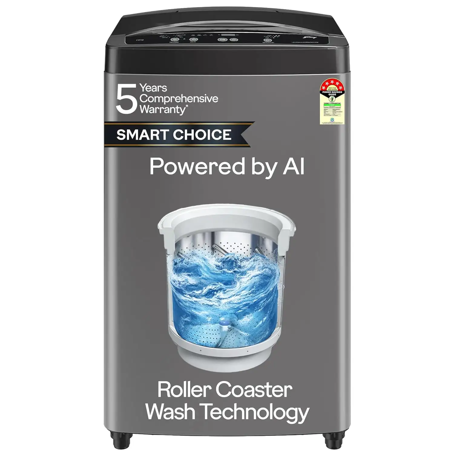 Image for GodrejSmartChoice7Kg5Star%2CFully-AutomaticTopLoadWashingMachine
