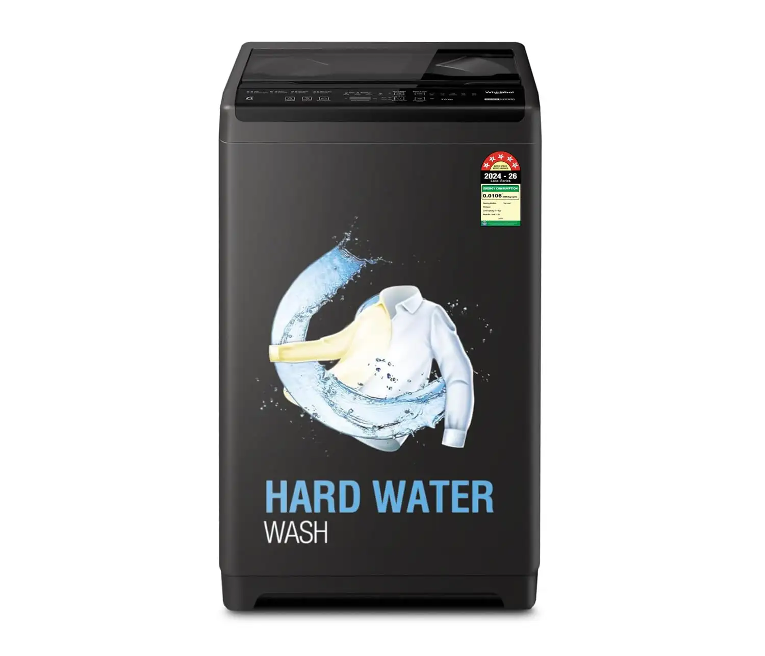 Image for Whirlpool7kgMagicClean5StarFullyAutomaticTopLoadWashingMachineGrey