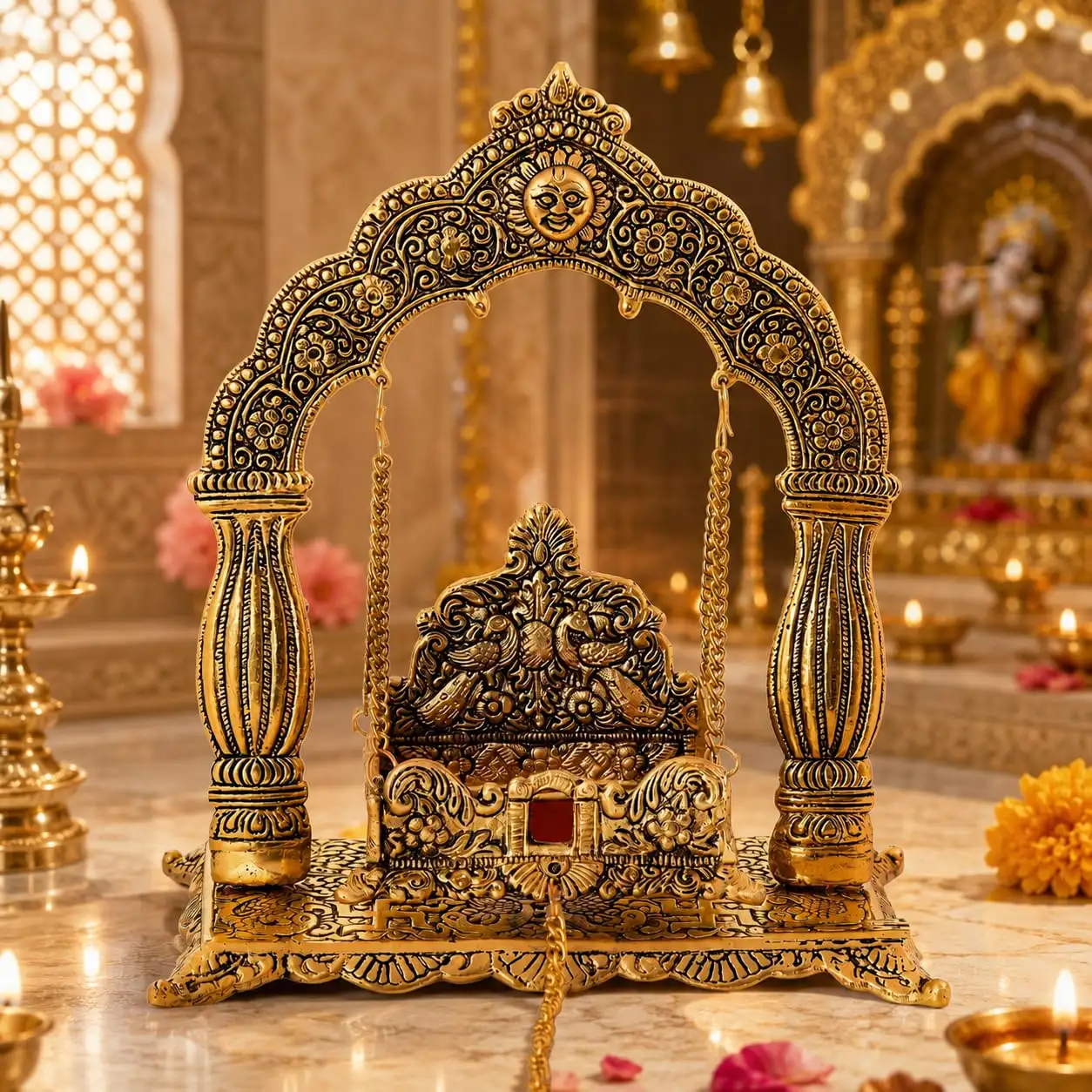 Image for MetalLadduGopalKrishnaSwingJhulaforJanmashtamiPooja