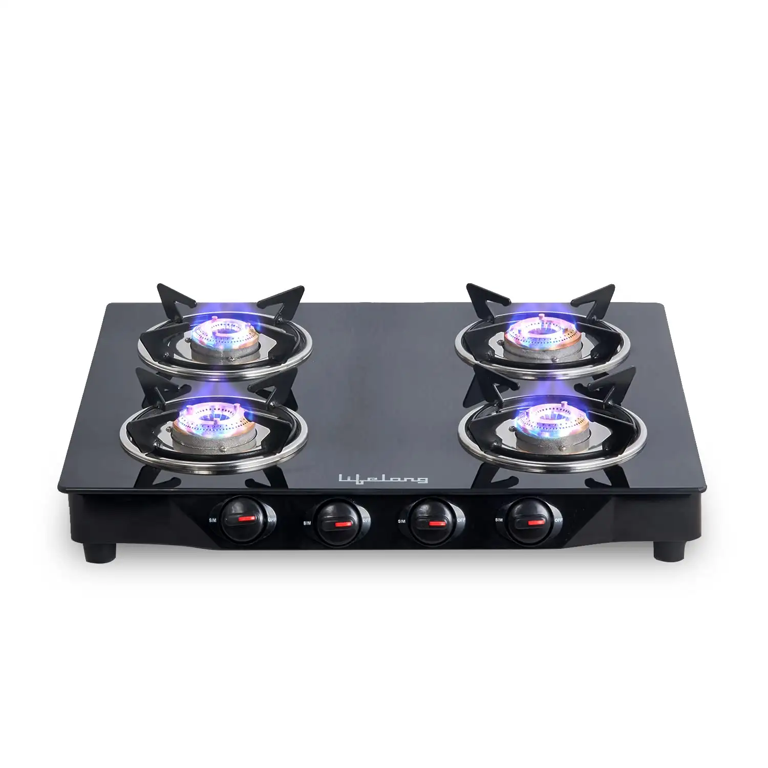 Image for LifelongGlassTop4BurnerGasStove