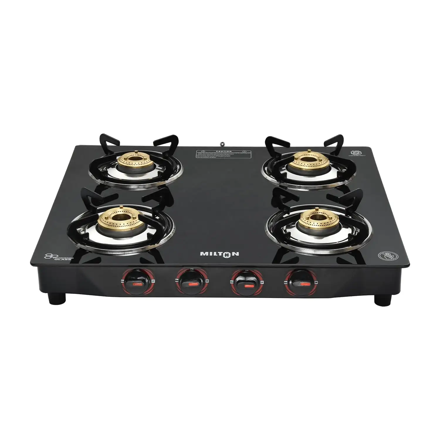 Image for MILTONPremium4BurnerGlassTopGasStove