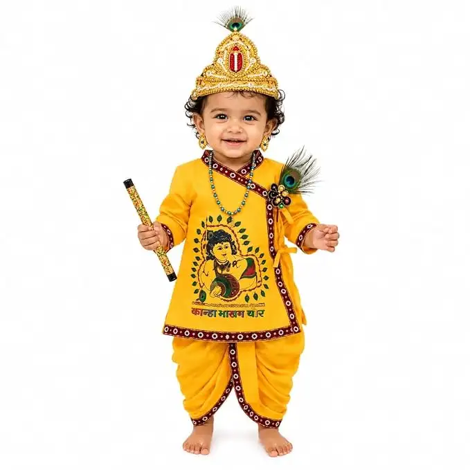 Image for BabyKrishnaKanhaDressCompleteSetwithAccessories
